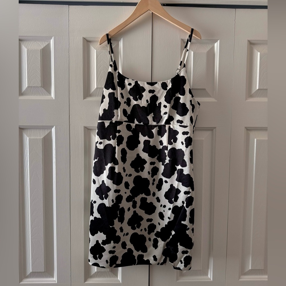 Cow Print Dress